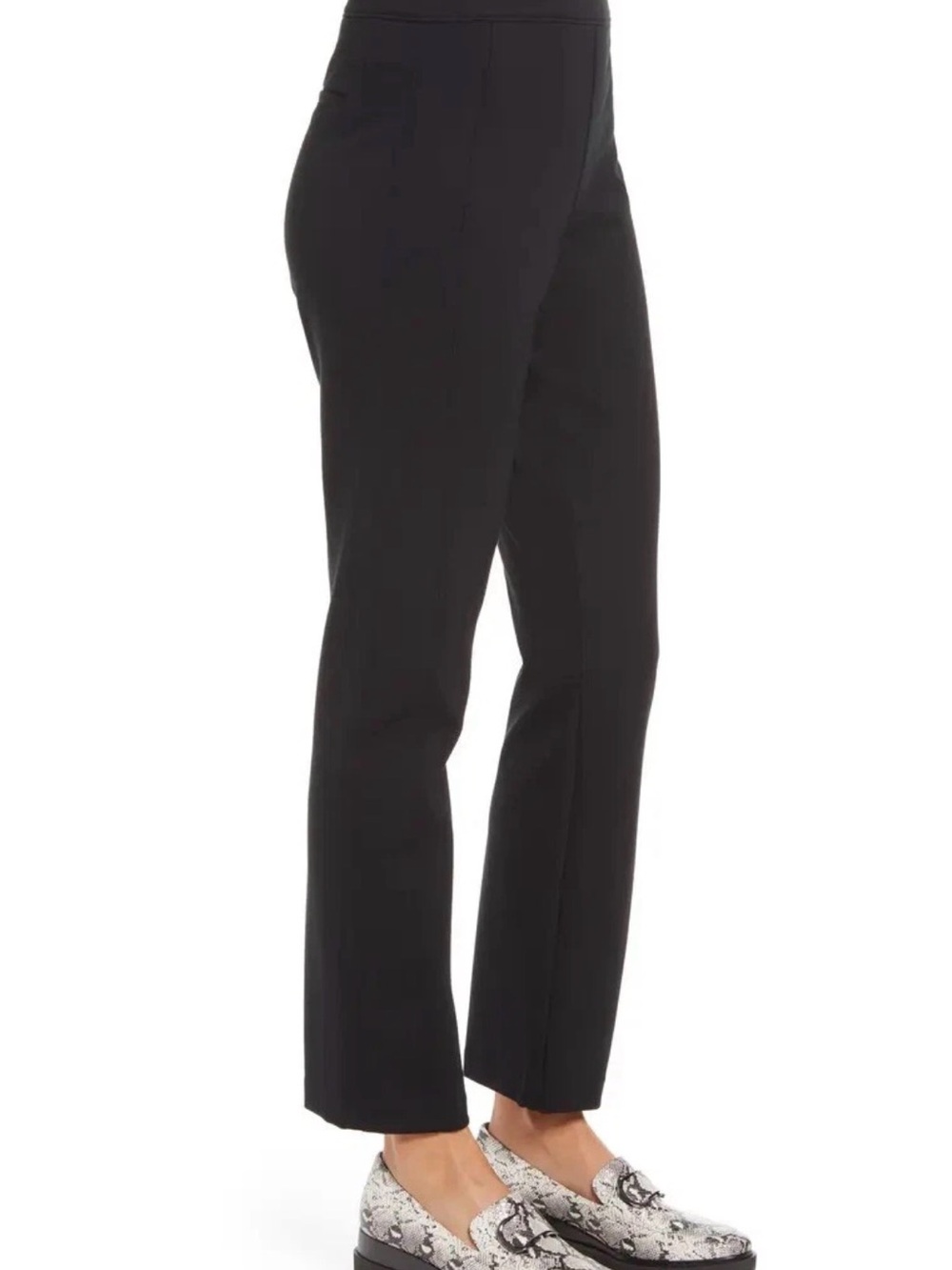LIKE NEW SPANX Supersmooth PerfectFit Black Straight-Leg Ponte Pants (M, petite)